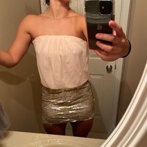 Charlotte Russe strapless mini dress